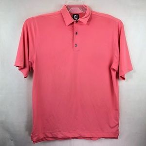 Footjoy fj polo golf shirt pink size large